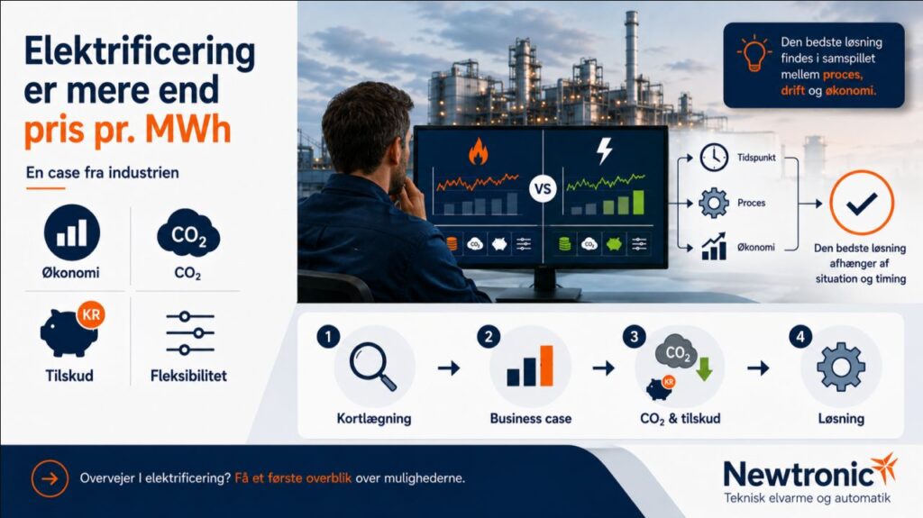 Elektrificering er mere end pris pr. MWh – case fra industrien